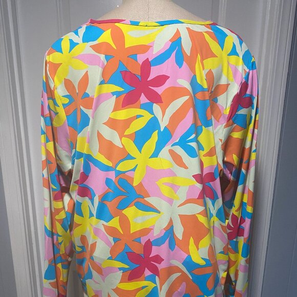 Lands End UPF 50 Rash Guard Swim Tunic Size 2X - Picture 5 of 9